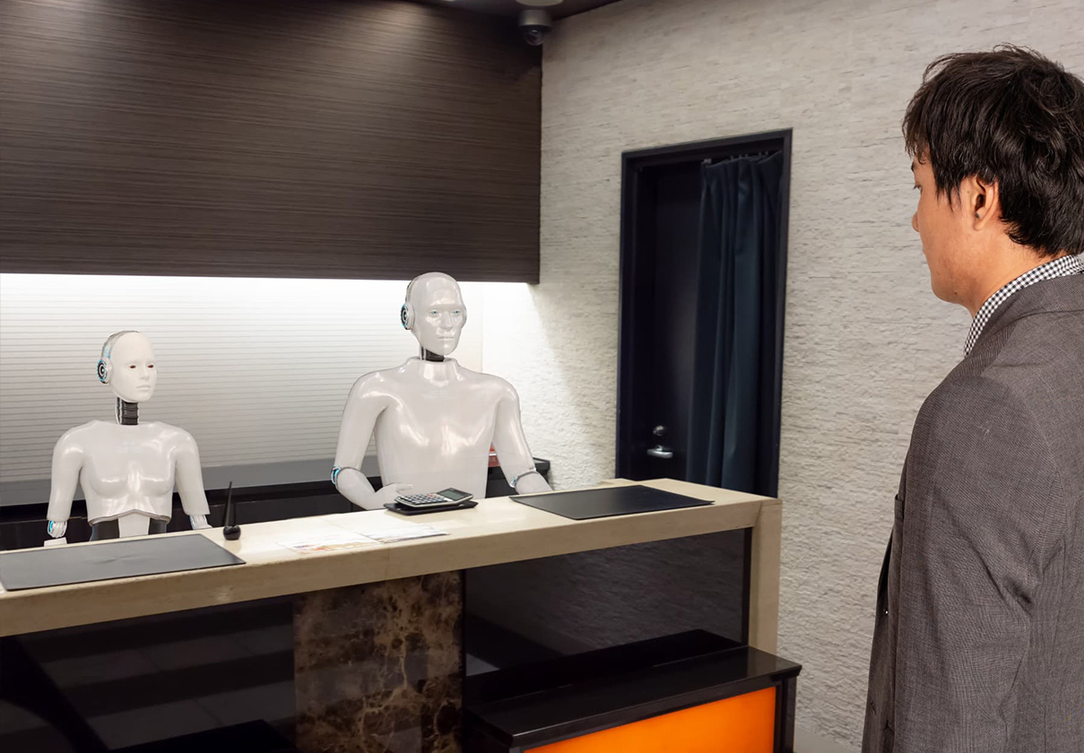 pepper 受付 来客